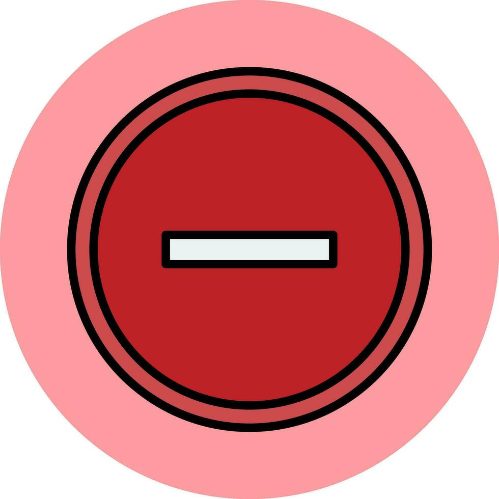 Minus Vector Icon