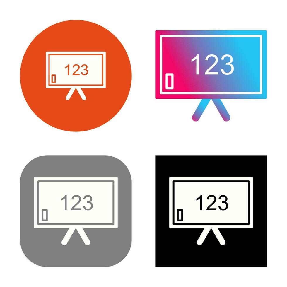 Unique Classroom Board Vector Icon