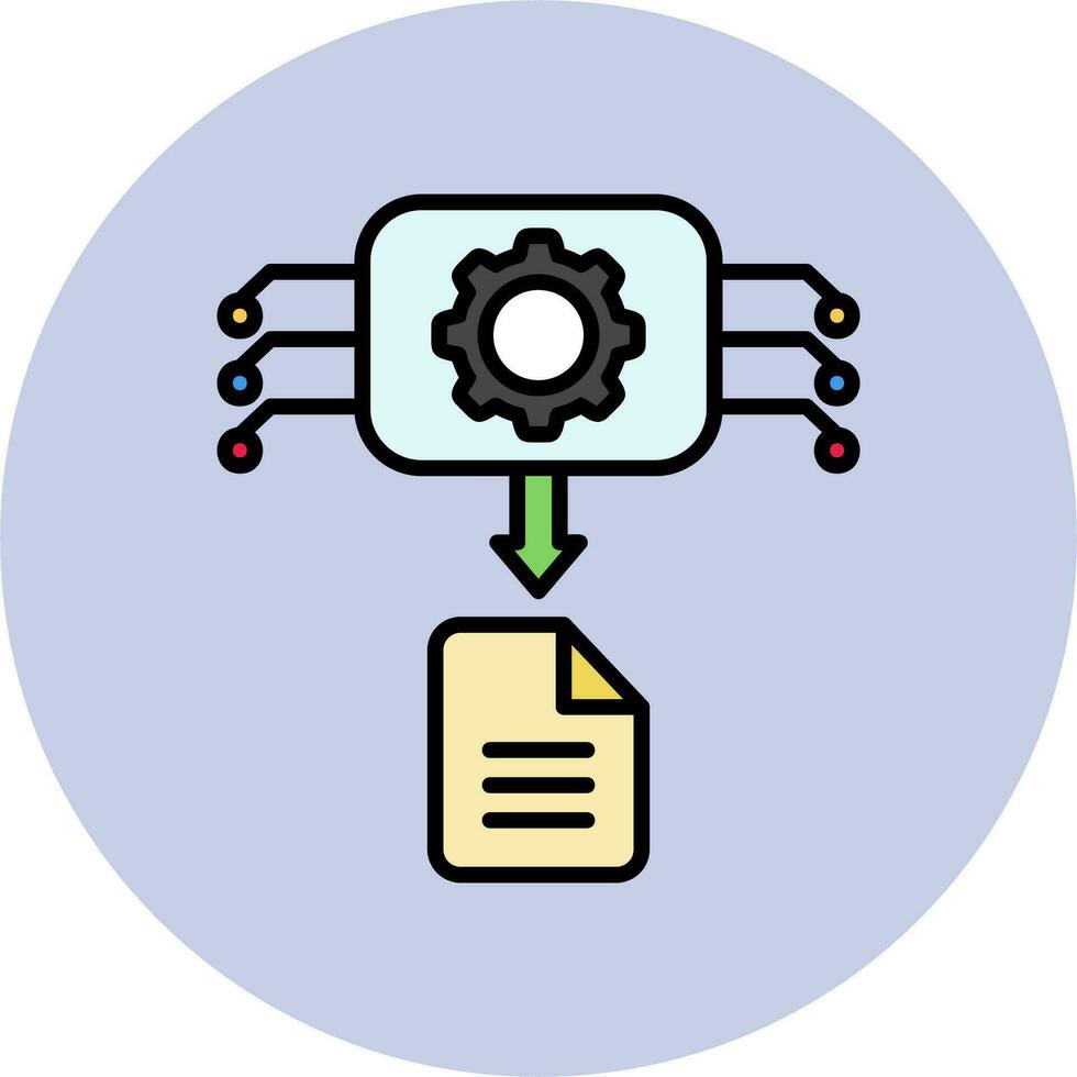 Machine Generated Data Vector Icon