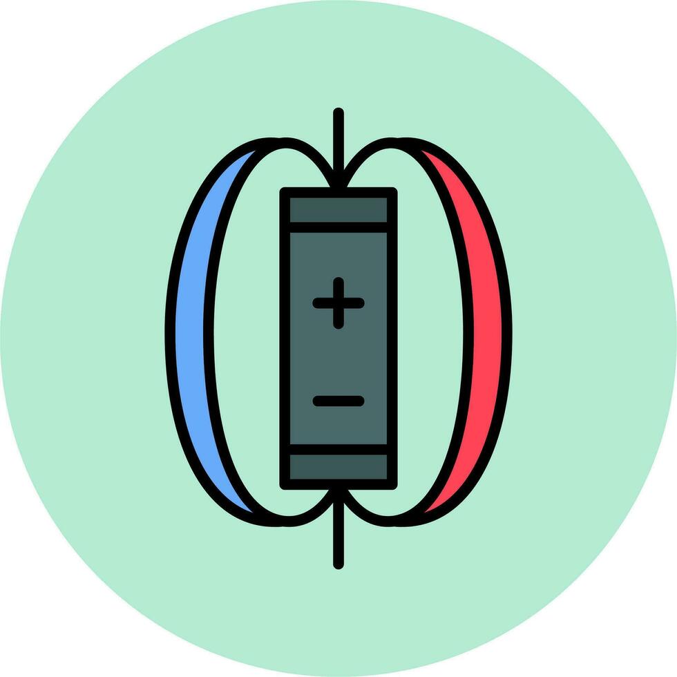Magnetic Field Vector Icon