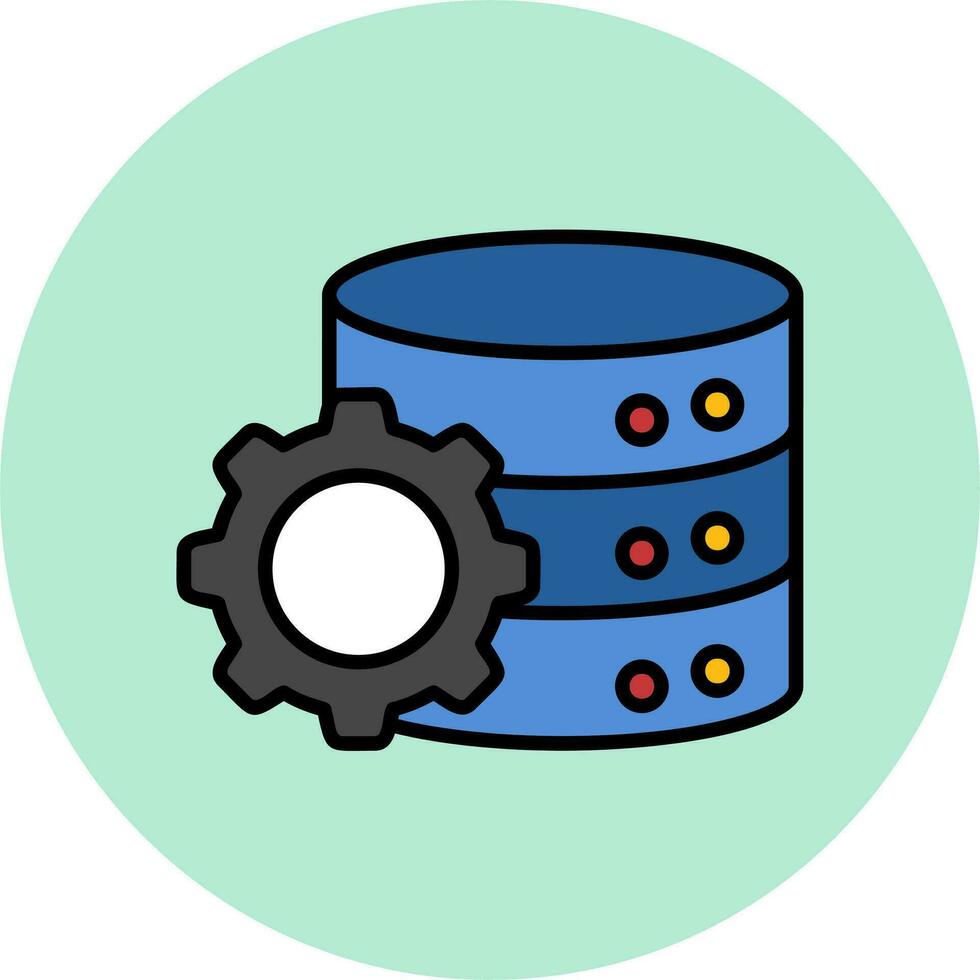 Operational Database Vector Icon