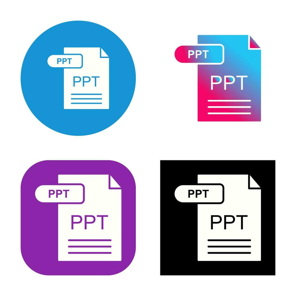 icono de vector de ppt