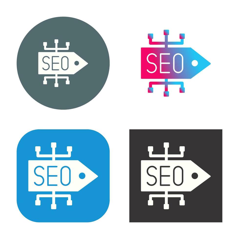 icono de vector de etiqueta seo