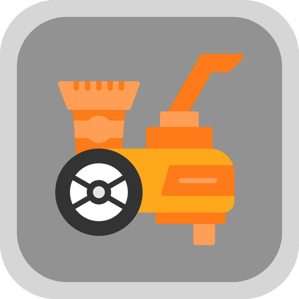 Wood chipper Vector Icon Design