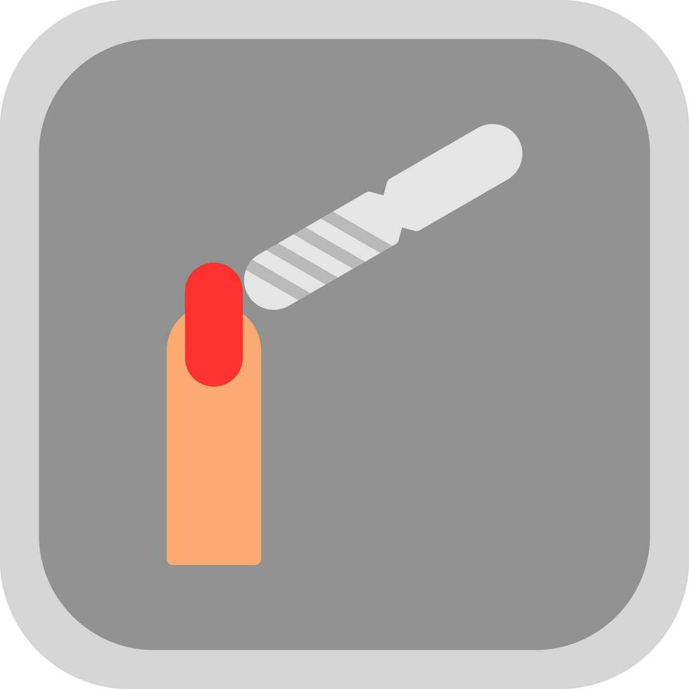 Nail Buffer Vector Icon Design