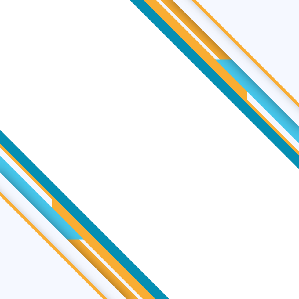 yellow and blue modern frame border transparent background sport gaming