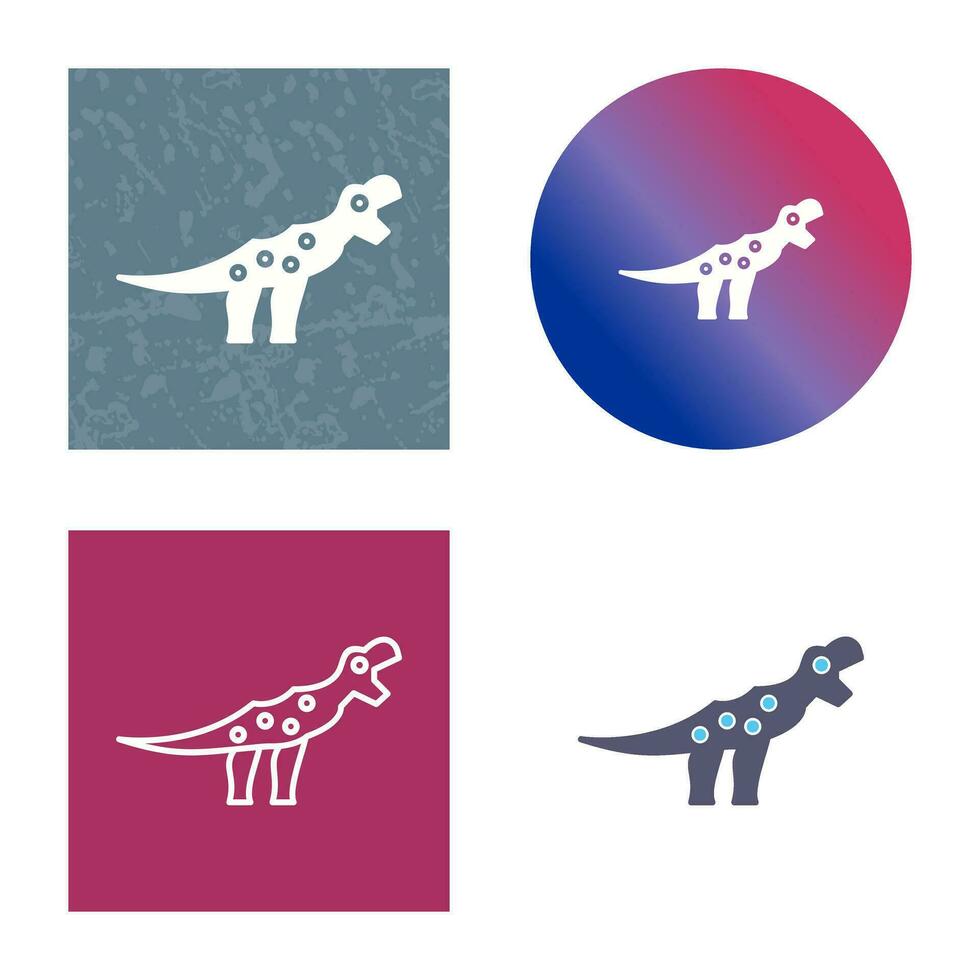 icono de vector de dinosaurio