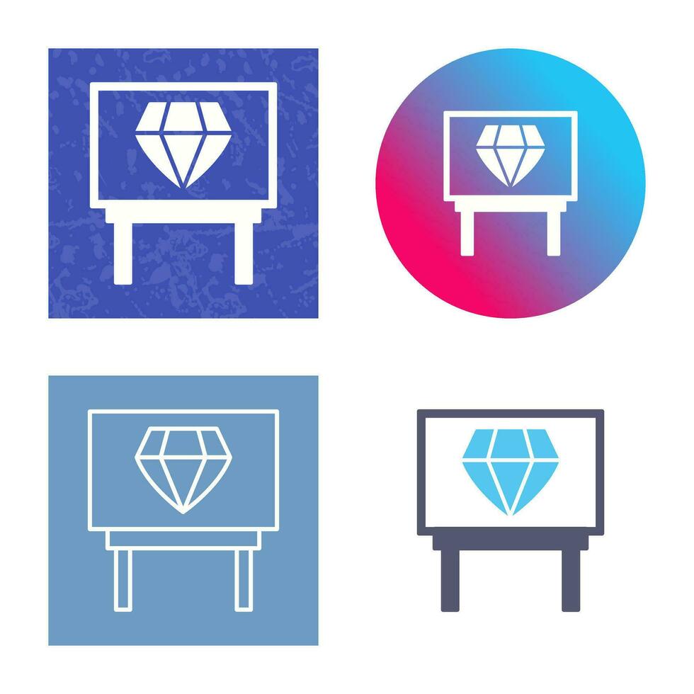 Diamond Exhibit Vector Icon
