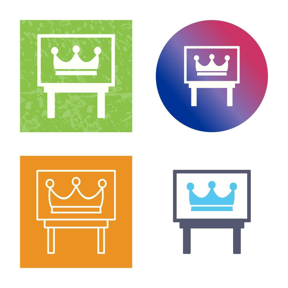 Crown Exhibit Vector Icon