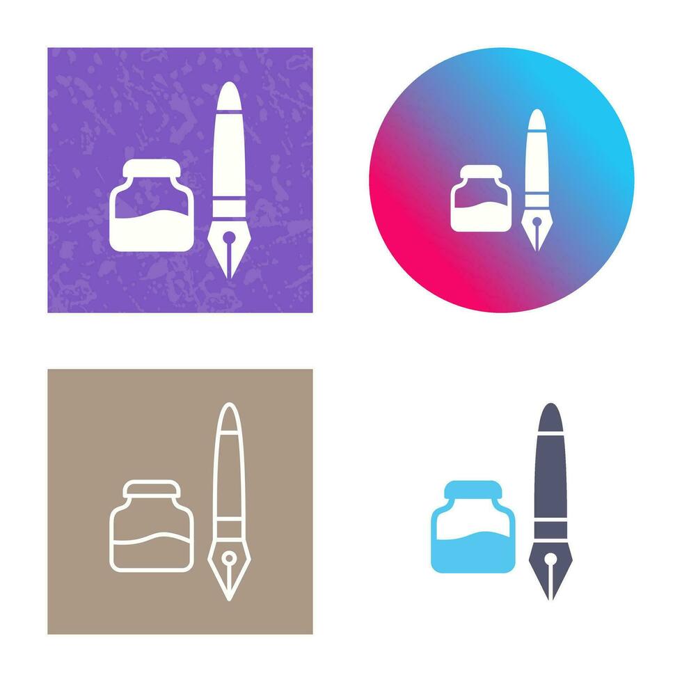 Ink and Pen Vector Icon