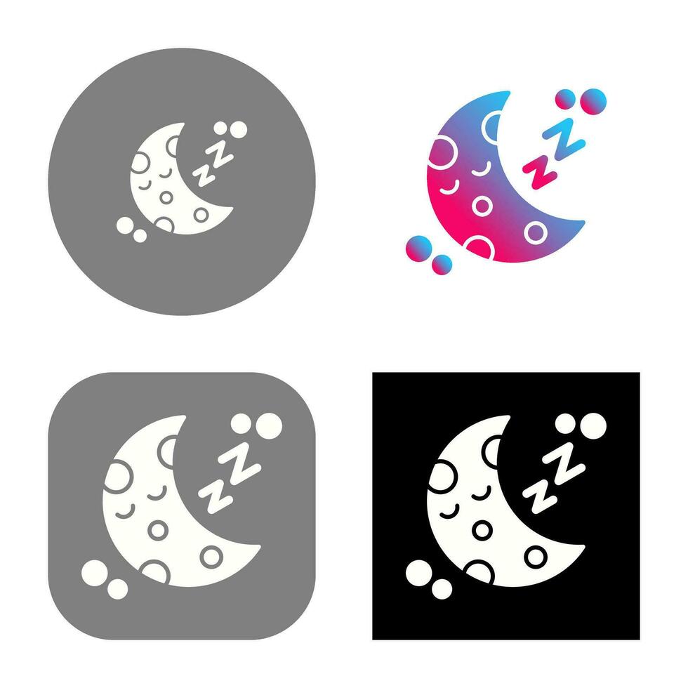 Sleeping Vector Icon