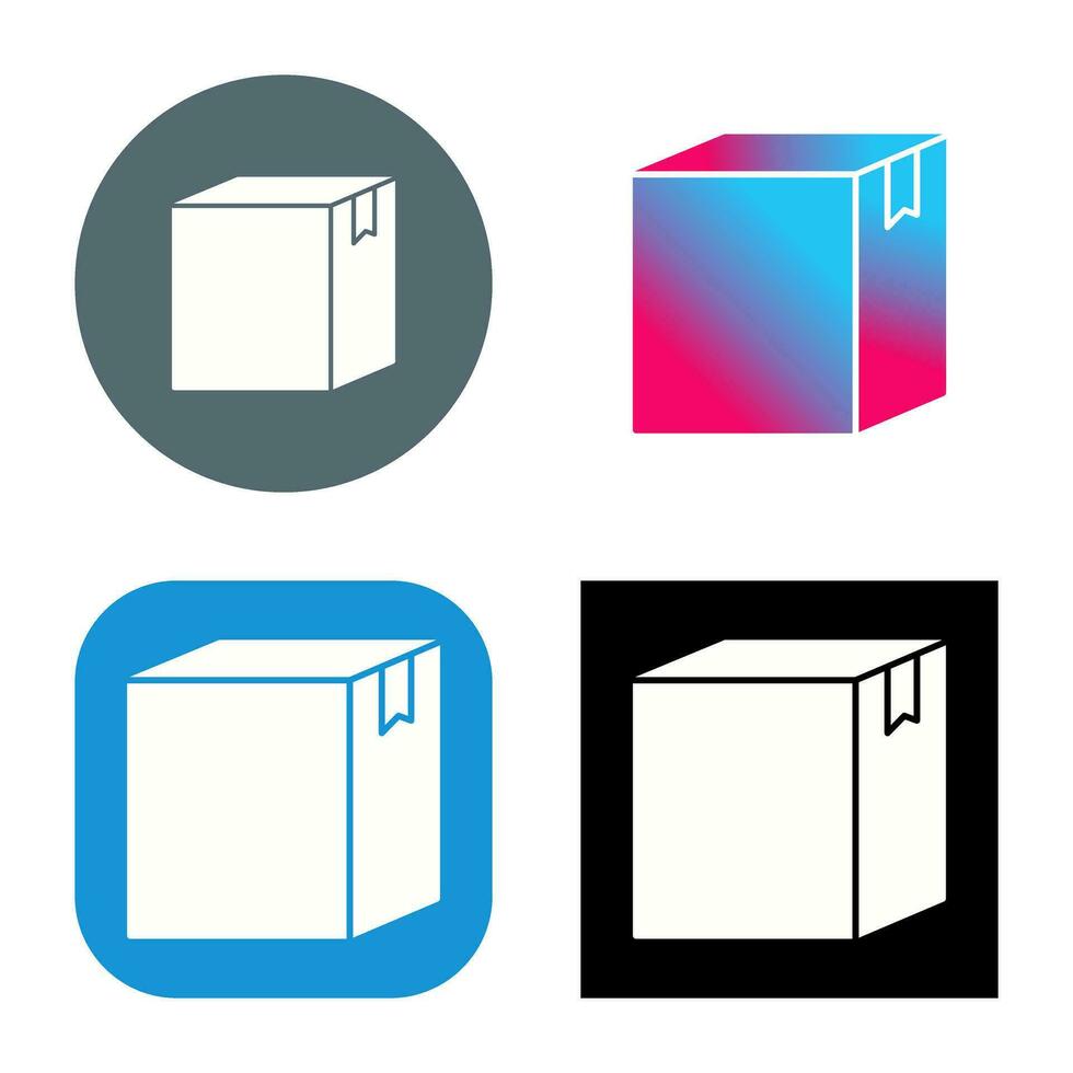 icono de vector de caja