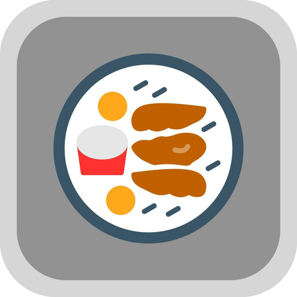 Chicken Fingers Vector Icon Design