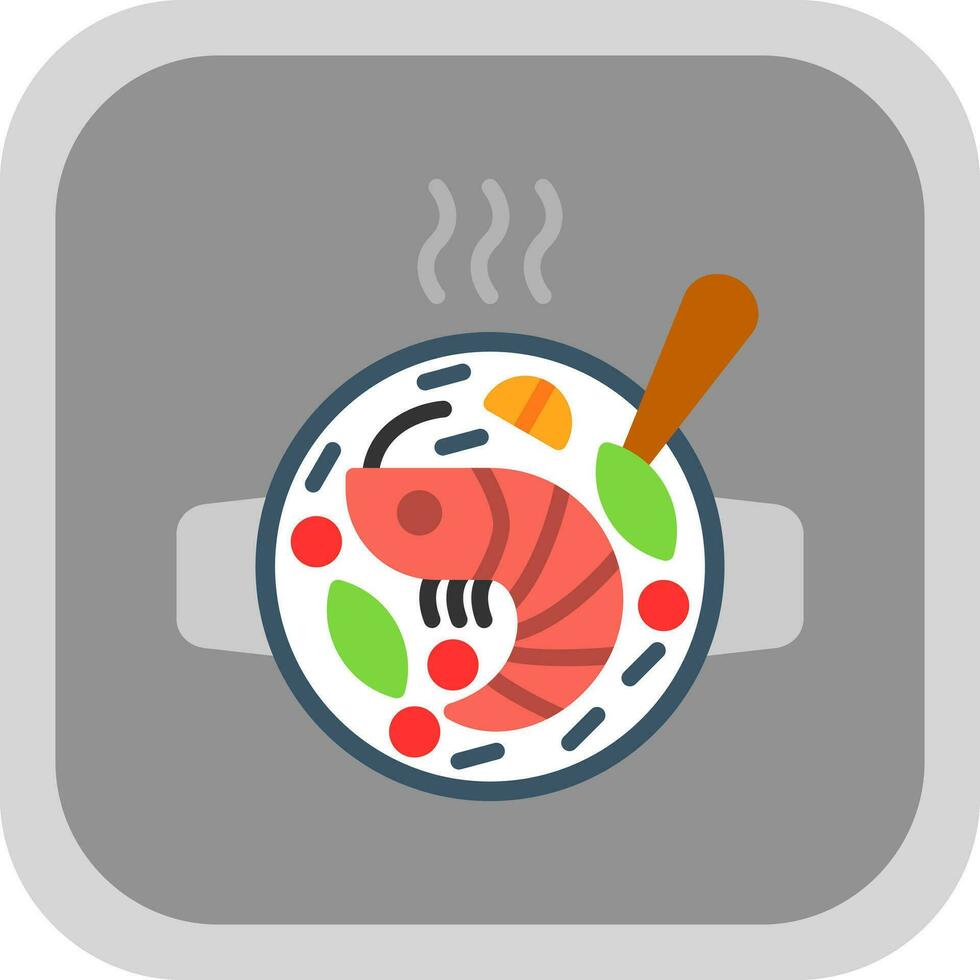 Seafood Paella Vector Icon Design