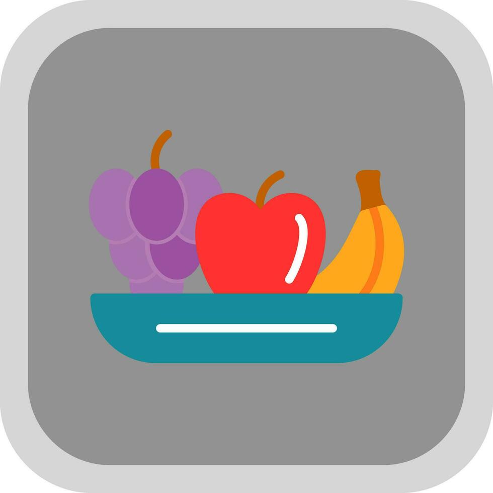 Fruta ensalada vector icono diseño