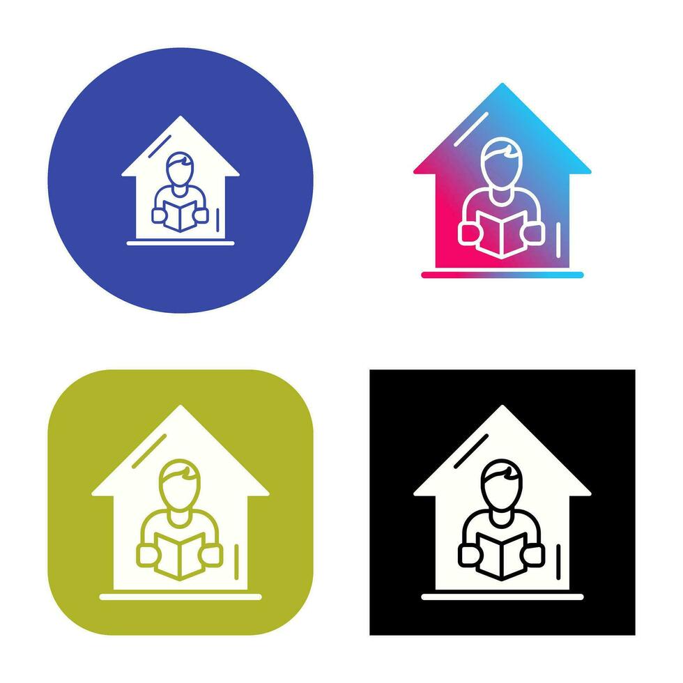 Home Learning Vector Icon