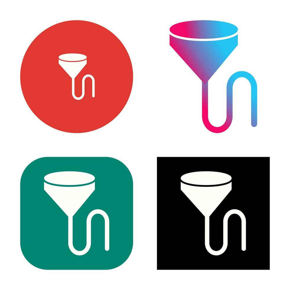 Unique Beer Bong Vector Icon