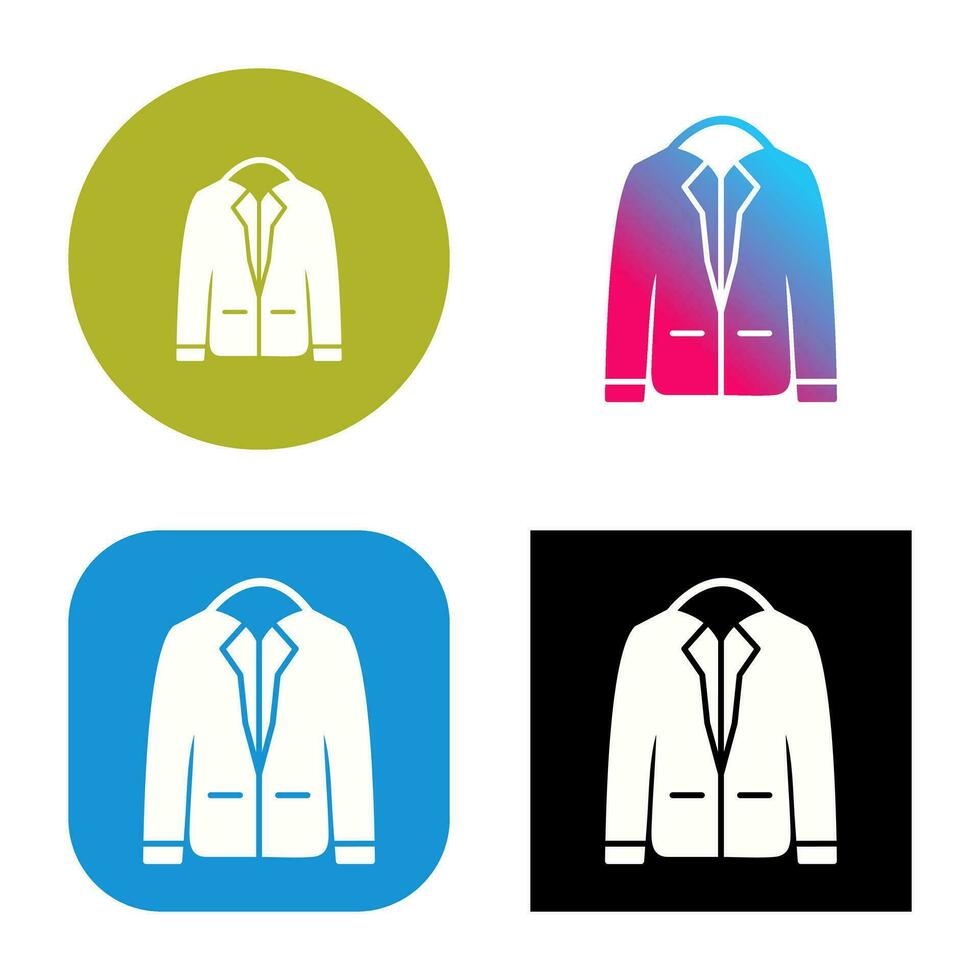 icono de vector de chaqueta elegante