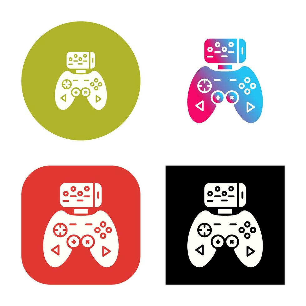 icono de vector de controlador de juego