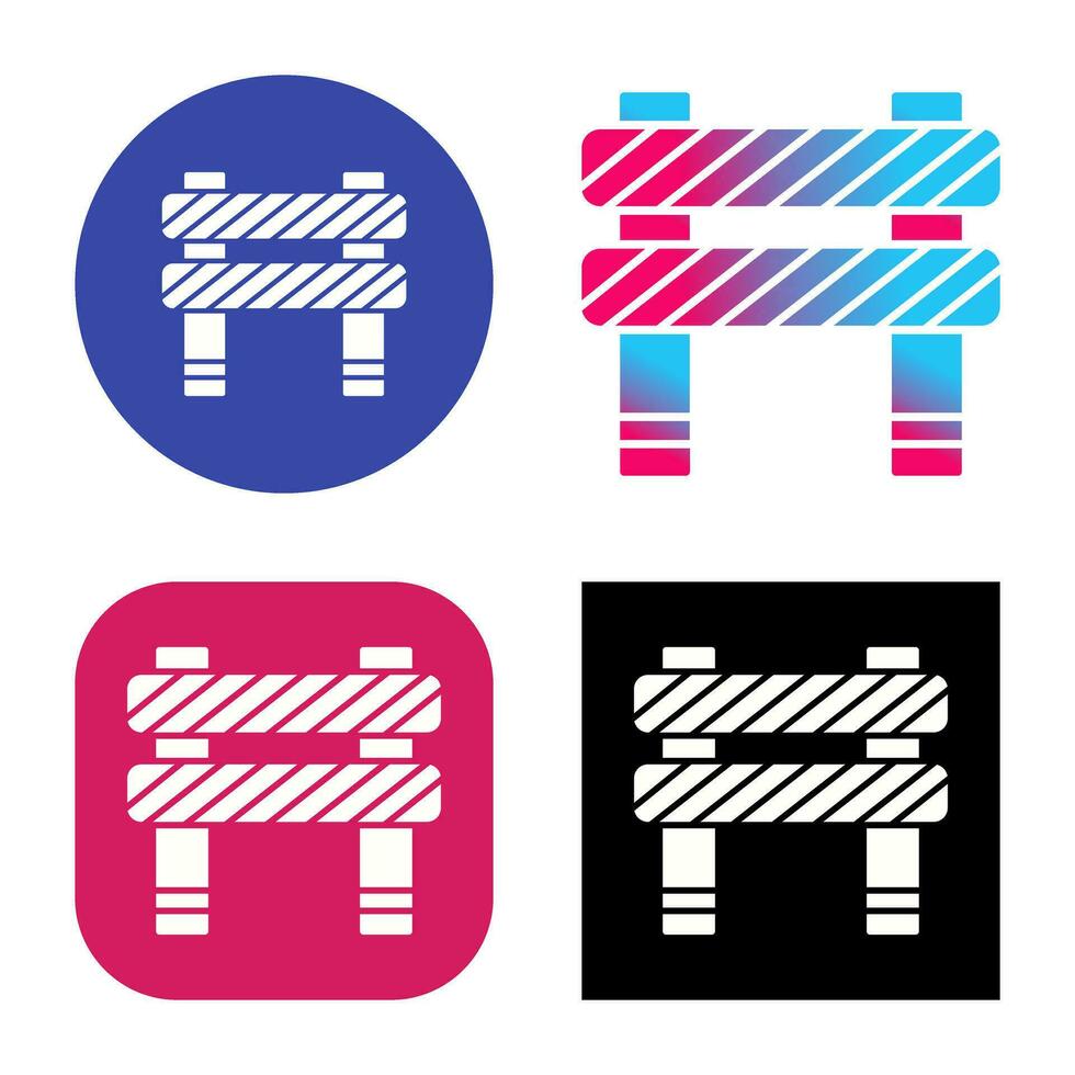 Unique Barrier Vector Icon
