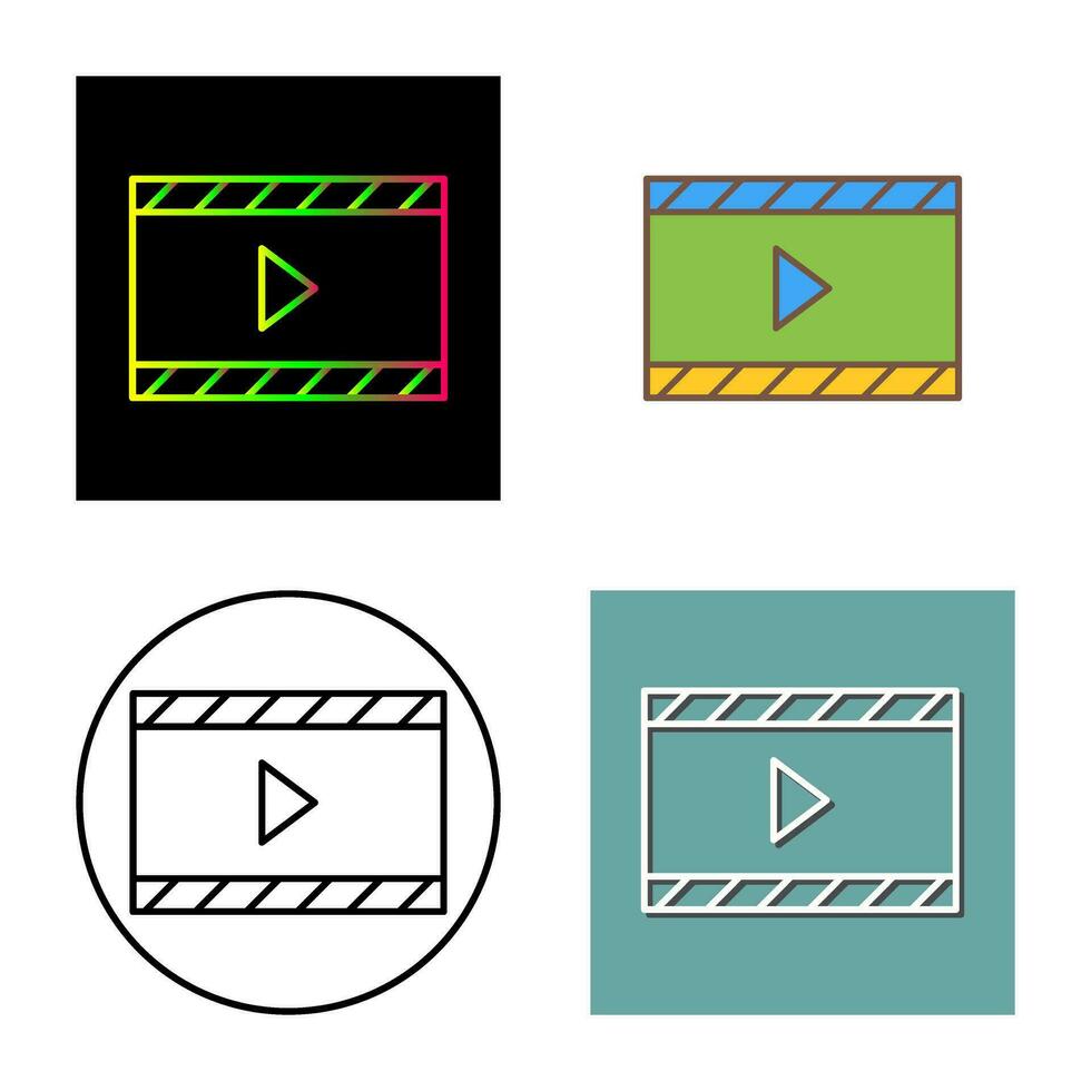 Unique Video and Animation Vector Icon