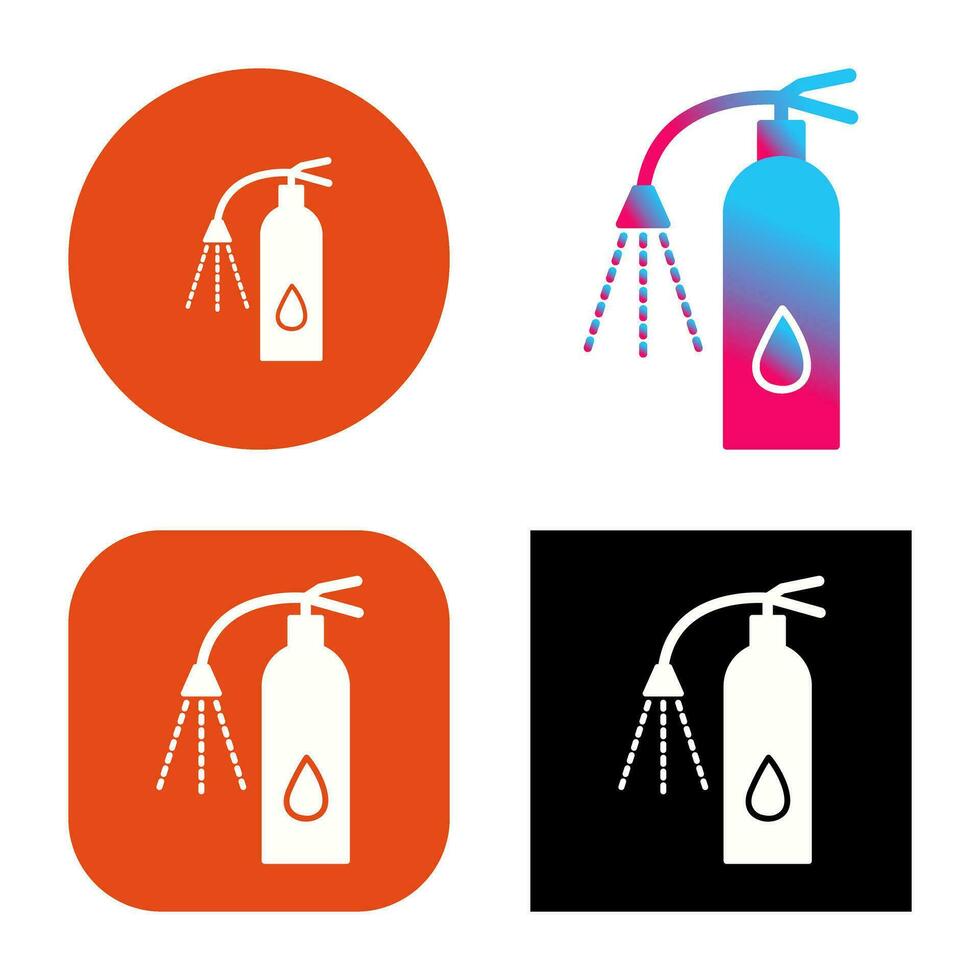 Unique Using Extinguisher Vector Icon