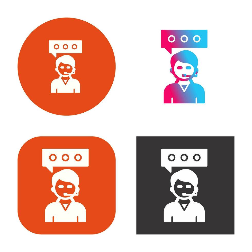 Client Service Vector Icon