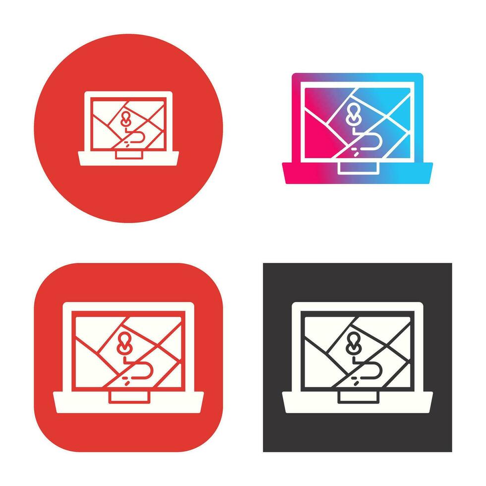 Google Map Vector Icon