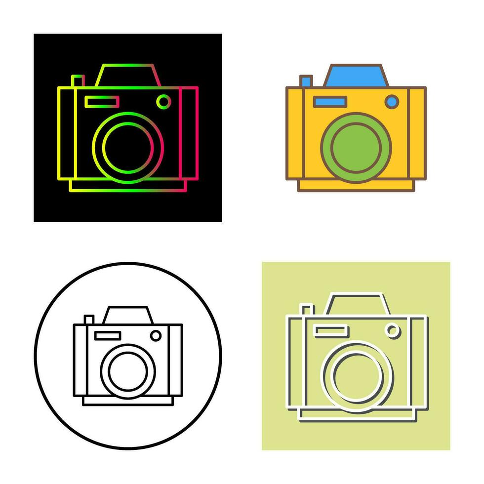 icono de vector de cámara de fotos