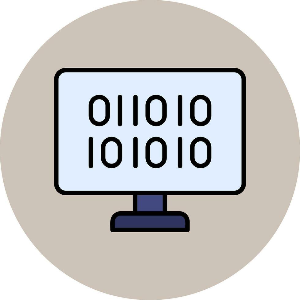 Binary Code Vector Icon