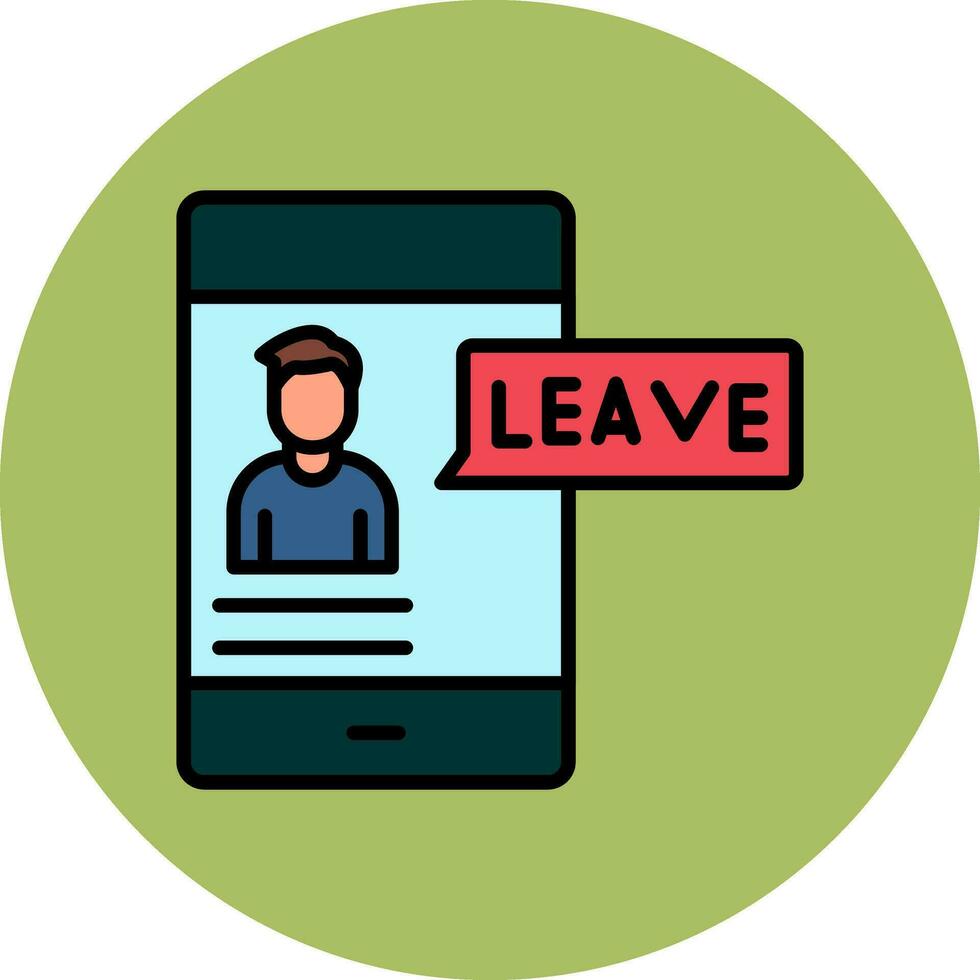 Leave Vector Icon