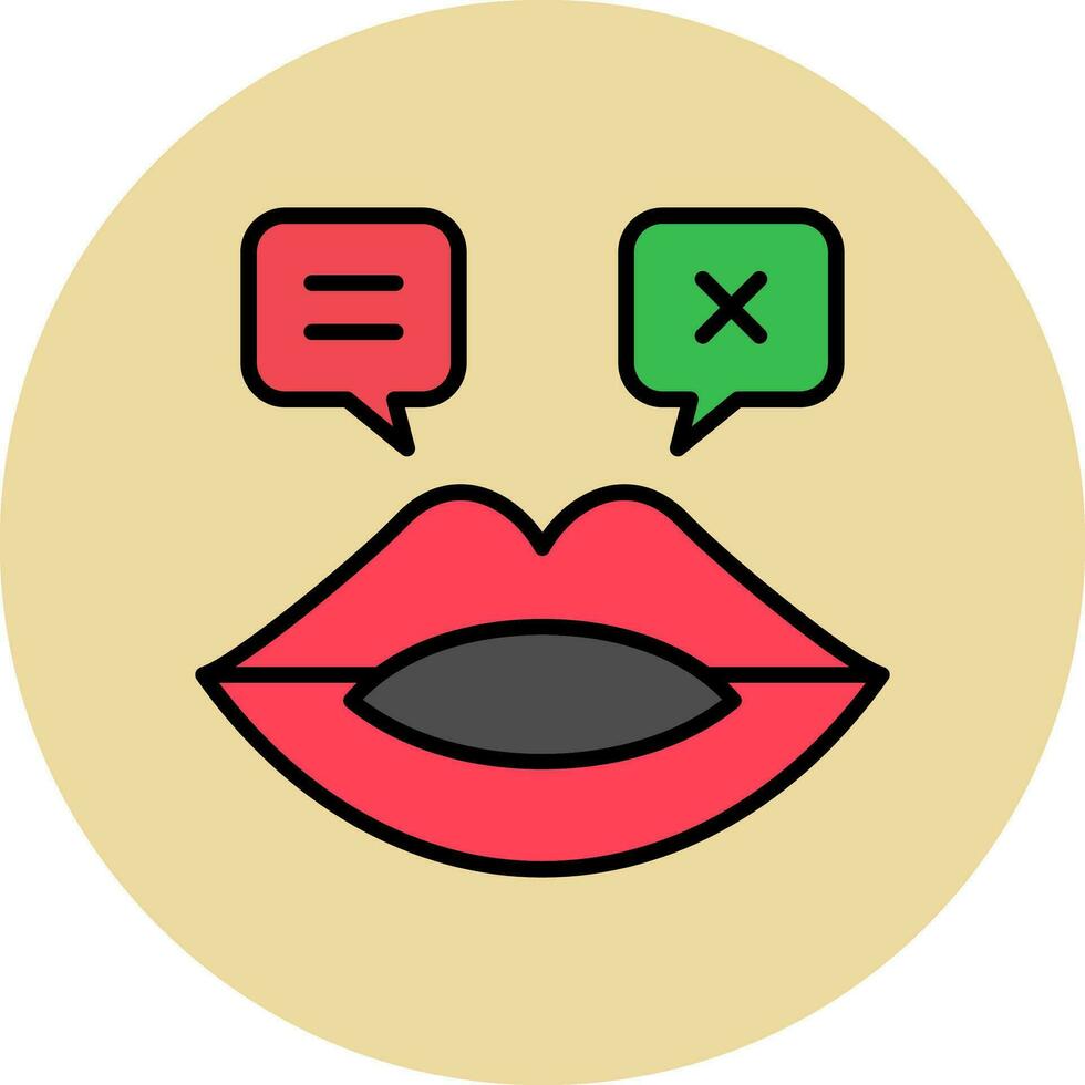 Gossip Vector Icon