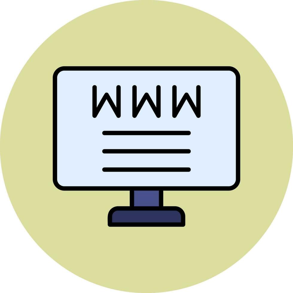 icono de vector de sitio web