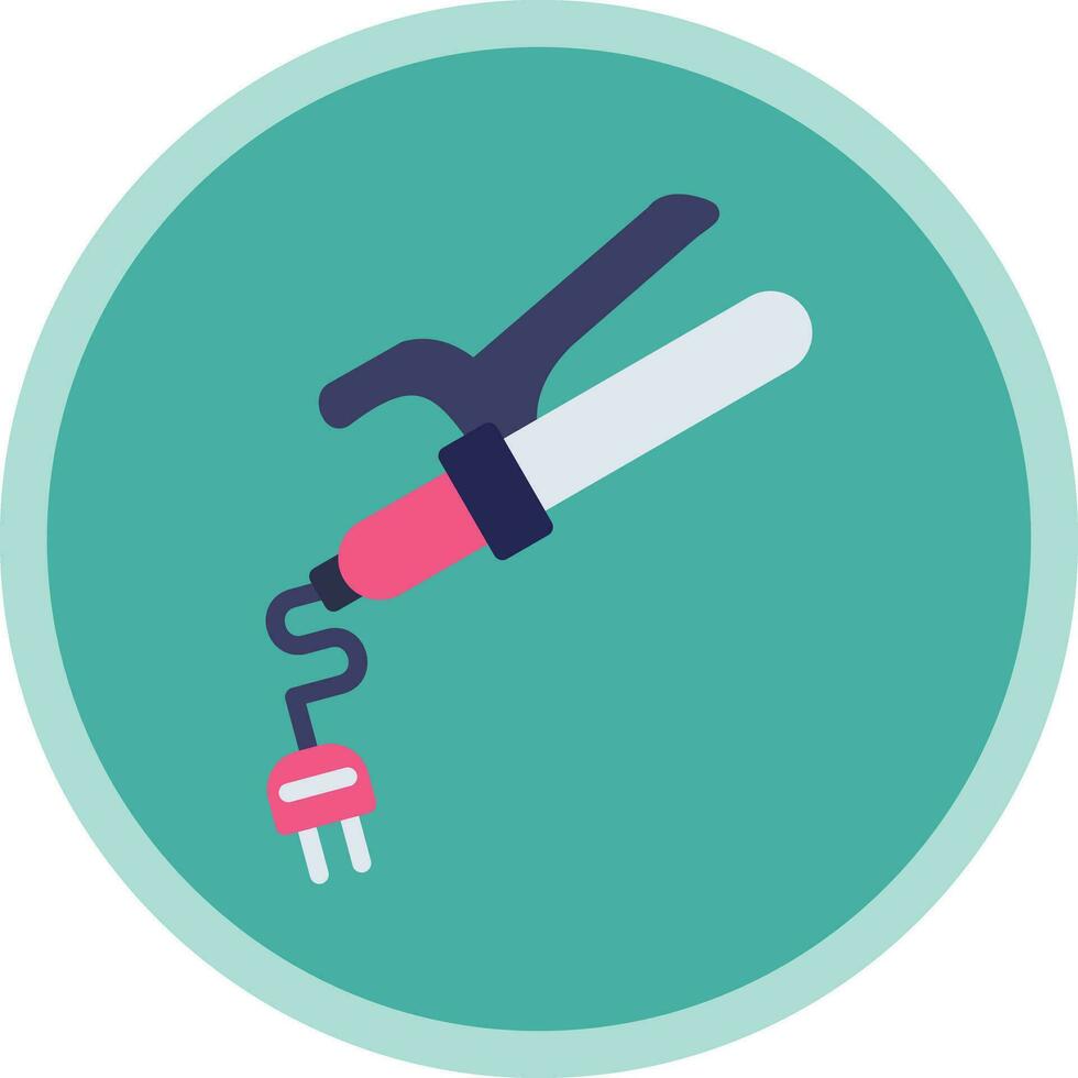Curling Iron Vector Icon Design