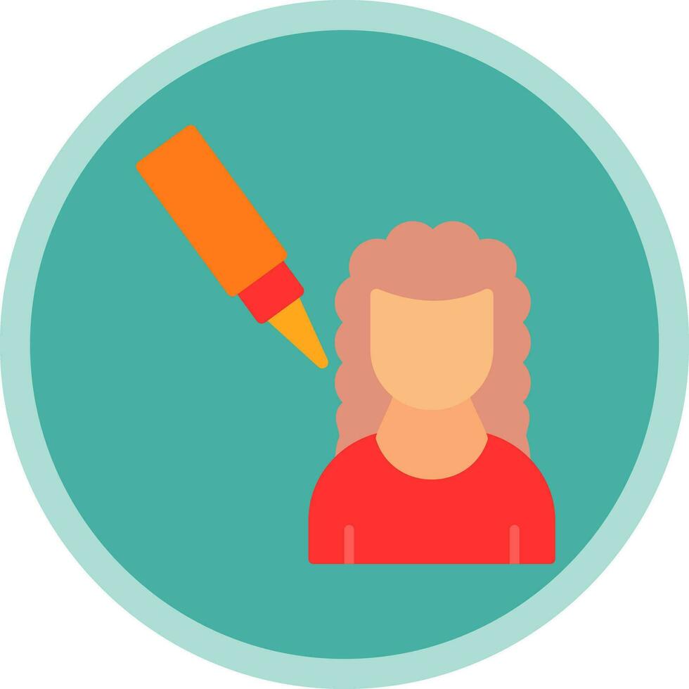 Scalp Treatment Vector Icon Design