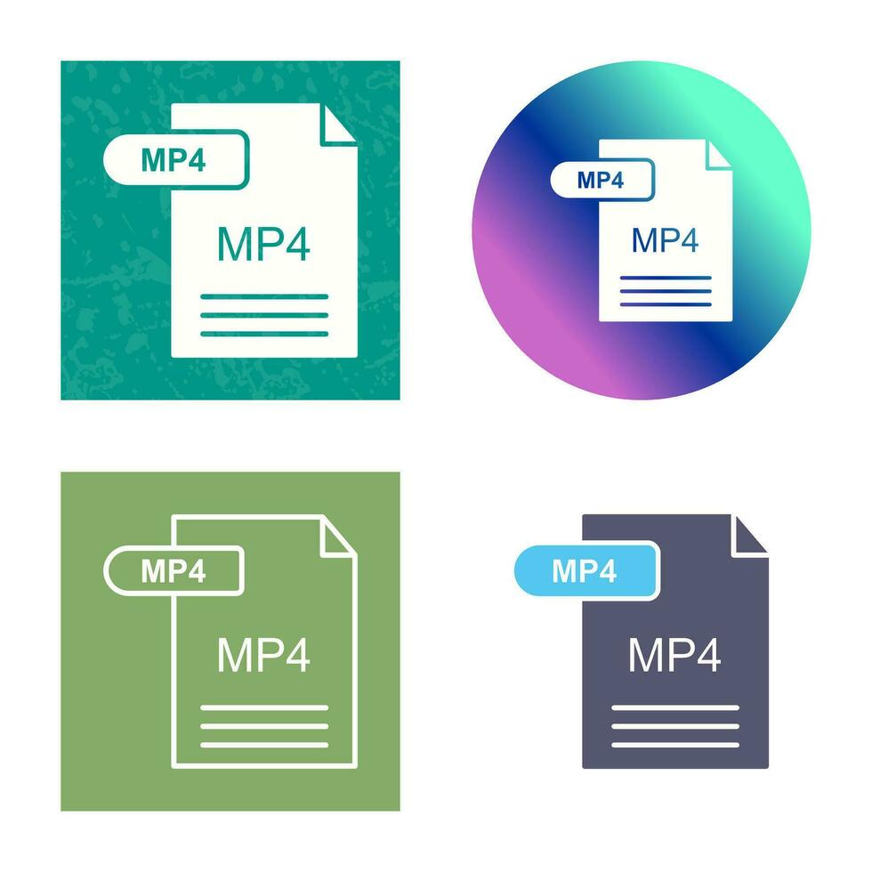 MP4 Vector Icon