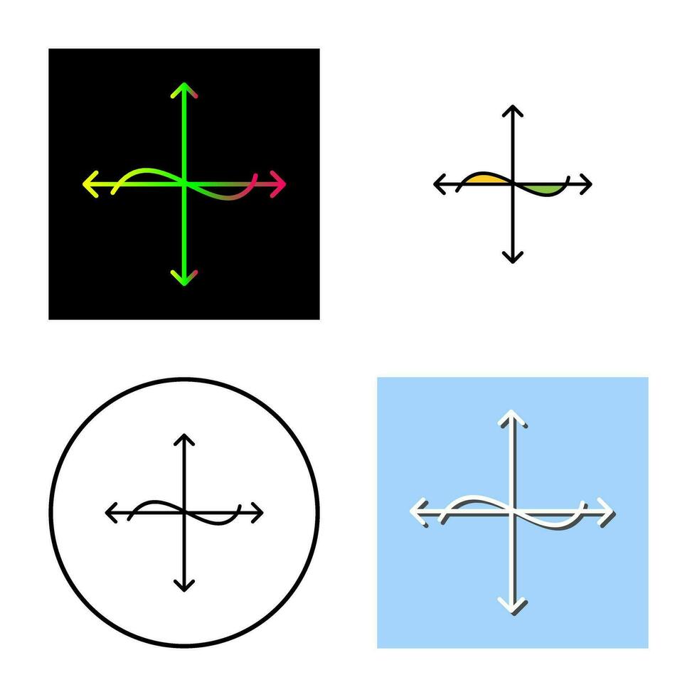Unique Graph Vector Icon
