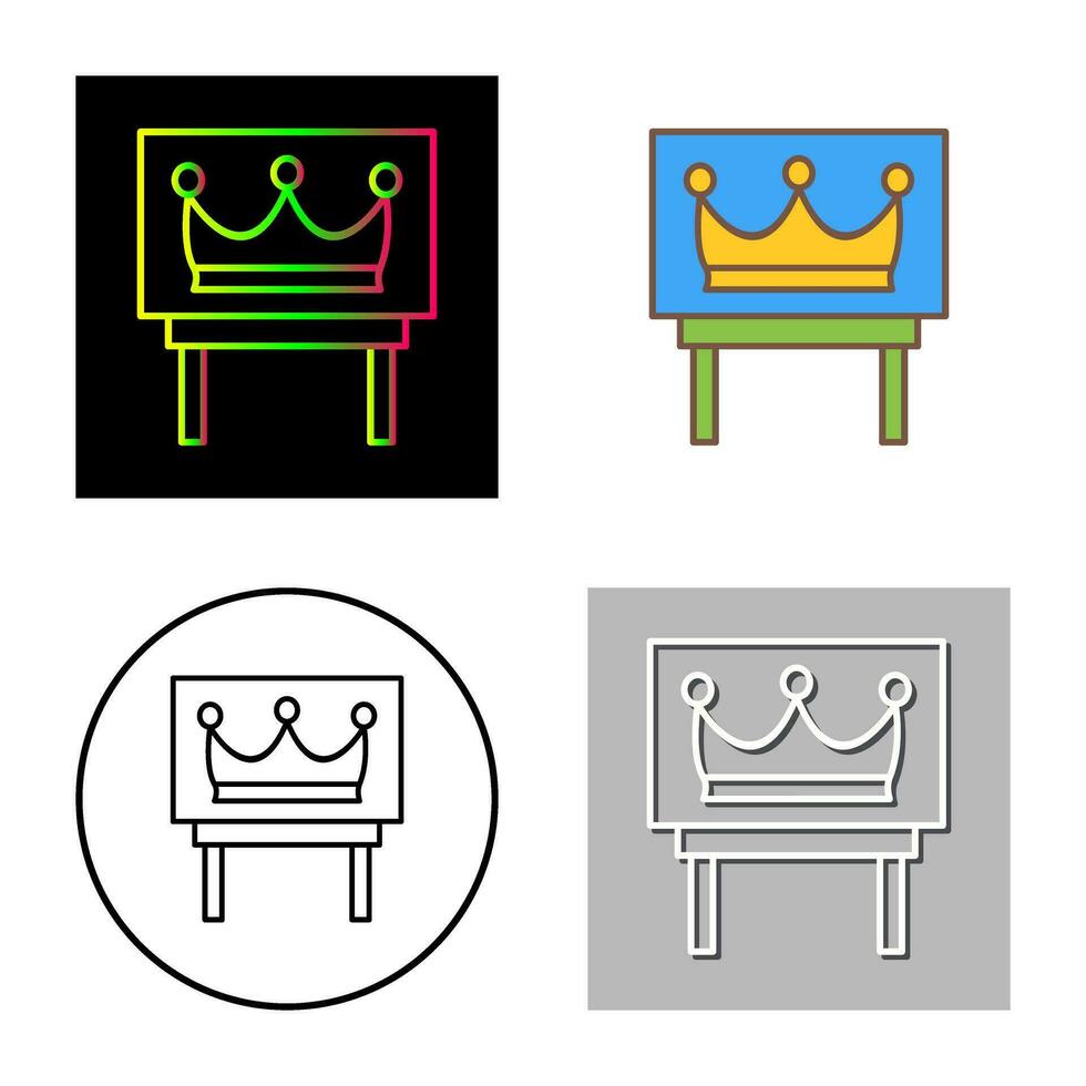 Crown Exhibit Vector Icon