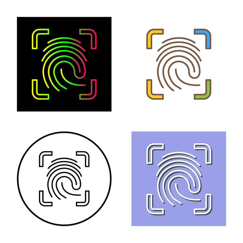 Finger Print Vector Icon