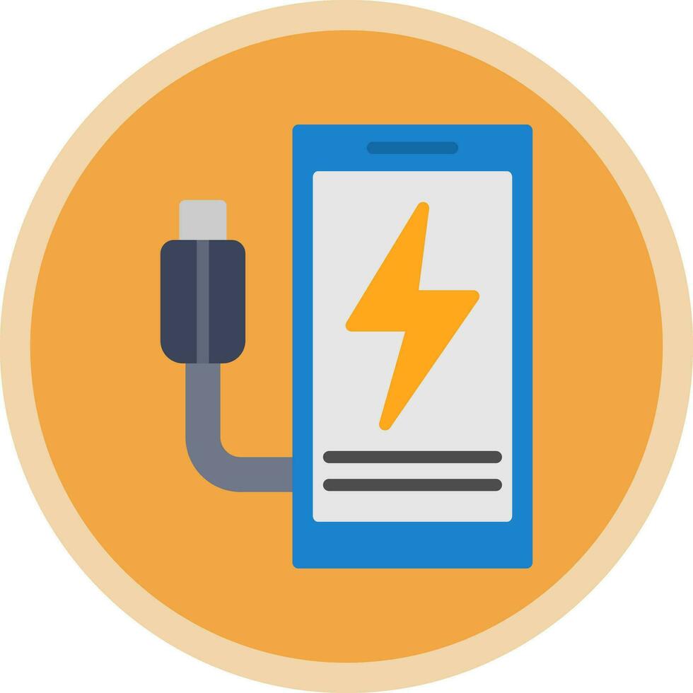 Mobile charging Vector Icon Design