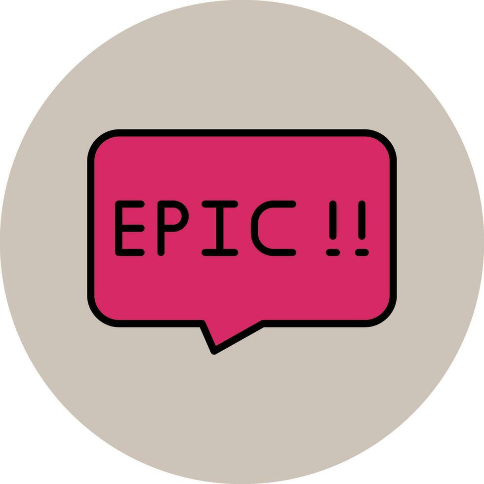 Epic Vector Icon