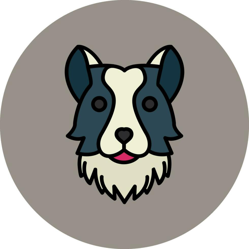 collie vector icono