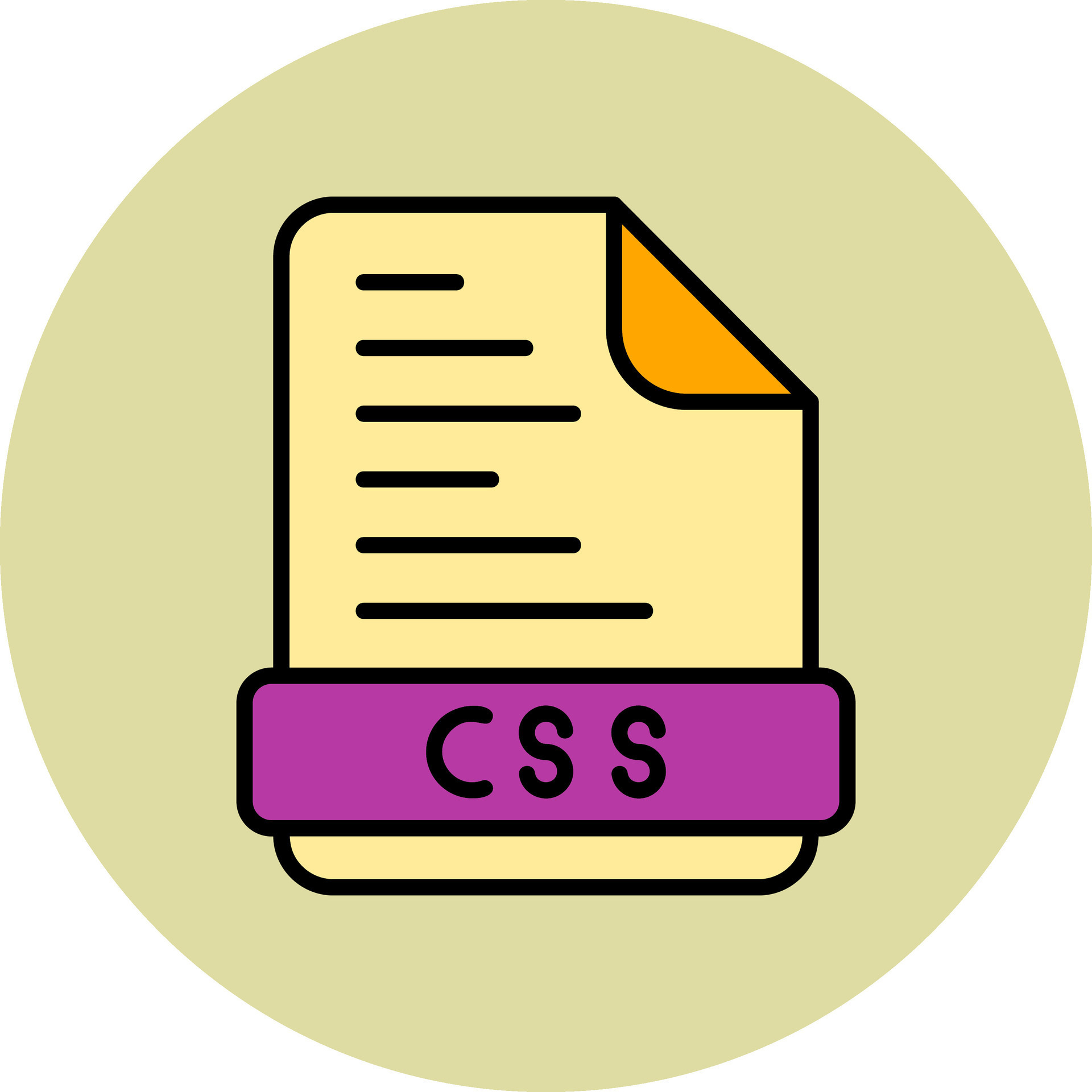 CSS File Vector Icon 30941223 Vector Art at Vecteezy