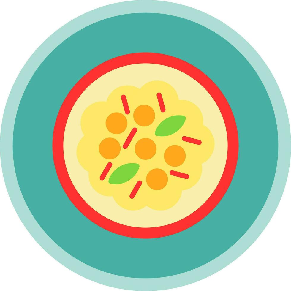 Vegetable Curry Vector Icon Design