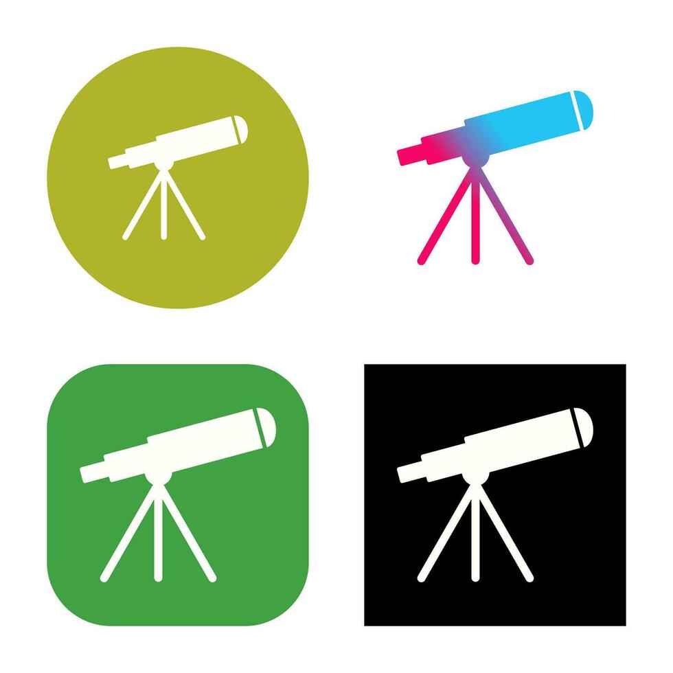 icono de vector de telescopio