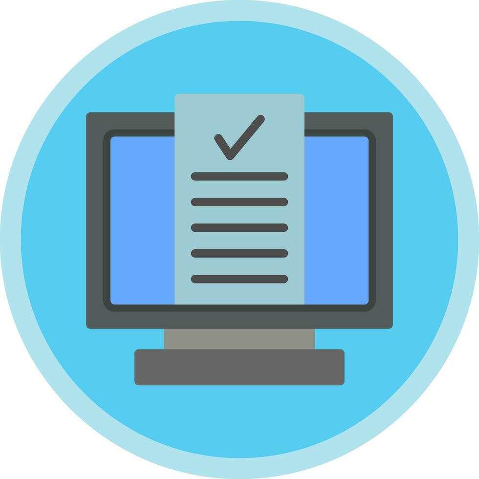 Desktop Computer Vector Icon Design