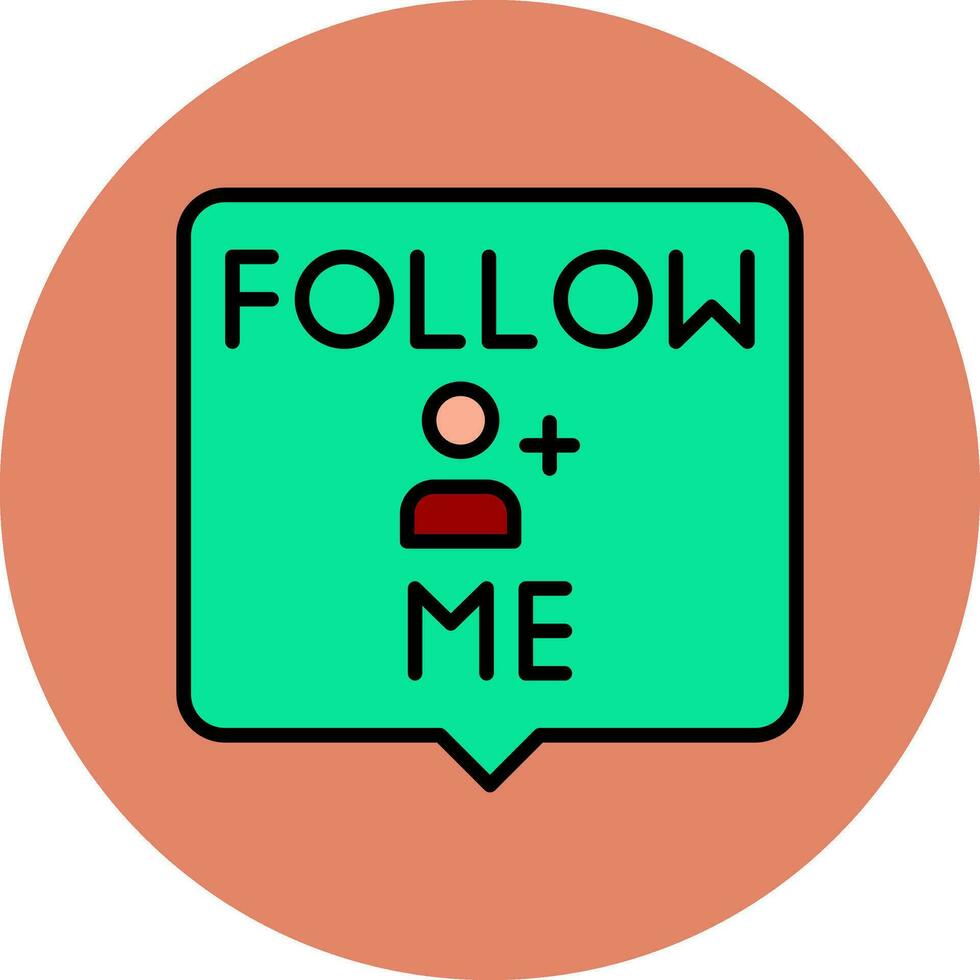 Follow Me Vector Icon