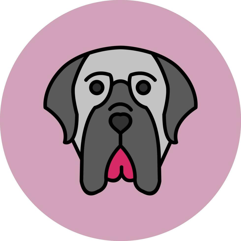 English Mastiff Vector Icon