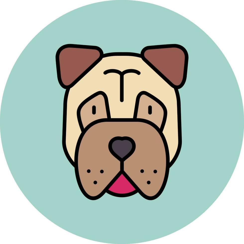 bullmastiff vector icono