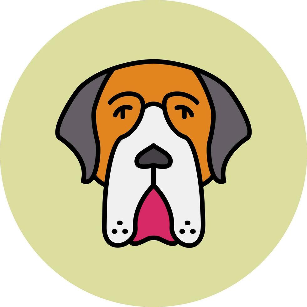 Saint Bernard Vector Icon